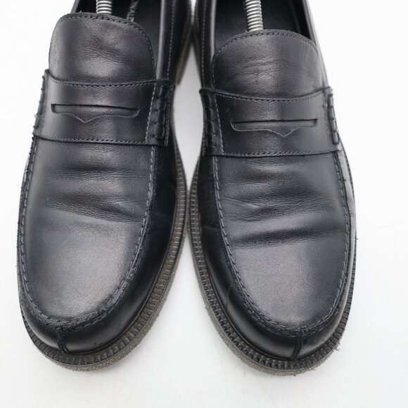 Donald Pliner Landry Men\'s Size 10.5 M Black Leather Slip On Penny Loafers Shoes main image 7